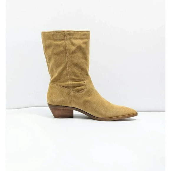 Rebecca Minkoff Women's Krissa Suede Fringe Low-Heel Boots Size 8.5 (MSRP $198) - Picture 7 of 12